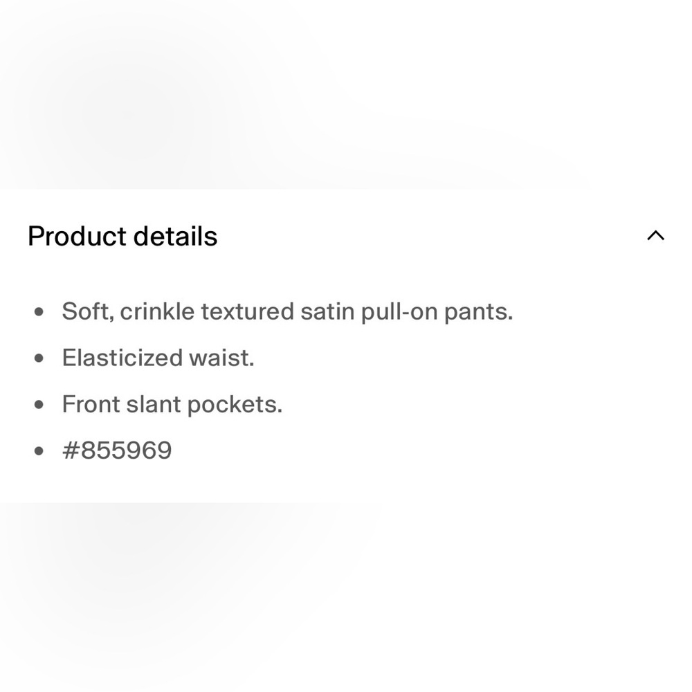 GAP Crinkle Texture Satin Pants | Size Large | - Picture 7 of 7